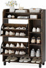 Smilesun Shoe Storage Cabinet w/ 2 Flip Drawers & 4 Shelves Shoe Cupboard Rack