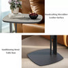 Pedestal Small Side Table Sofa Drinking Table Saddle Leather Tray Top End Table