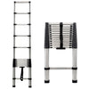 3.8M Telescopic Ladder 12.5FT Multi-Purpose Stainless Steel EN131 for Repair AAA