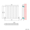 Horizontal Vertical Radiator Flat Panel Oval Column Heating Rad 1800/1600/600