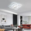 Dimmable LED Ceiling Light Square Modern Chandelier Lighting 80W Remote Control
