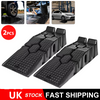 Set of 2 Car Ramp 5 Ton 2.5+2.5 Heavy Duty Lifting Plastic Ramps 33cm Extra Wide