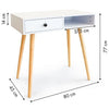 Slim Hallway Console Table Hall Entryway Living Room Modern Furniture Shelf Whit
