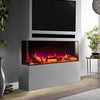 Electric Fireplace Panoramic Media Fire Standing Insert 40in LED Fireplace Stove