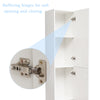 190cm Modern High Gloss Tall Bathroom Cabinet Storage Cupboard Furniture Home UK