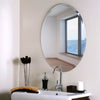 Frameless Unframed Bevel Glass Bathroom Mirror With Self Adhesive Sticker&Glue