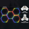 5x RGB Hexagon LED Garage Light Honeycomb Lights for Workshop Gym Gaming Room