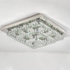 Square Ceiling Lights Pendant Chandelier Bedroom LED Crystal Lights Fitting Lamp