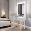 HOLLYWOOD STYLE LIGHTED VANITY MAKEUP MIRROR DRESSING TABLE 10 LED BULBS+ DRAWER