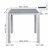 1/2/4 Dining Chair Glass/Wood/Metal Dining Table Office Coffee Lounge Furniture