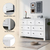 Chest Of Drawers, 7 Drawers Wide Chest Clothing Storage Unit Bedroom Furniture