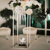 Gold/Silver Tall Wedding Metal Flower Stand Pedestal Centrepiece 60,80,100cm