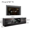 Black High Gloss 150cm TV Stand Cabinet with LED Lights 2 Doors for Living Room