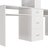 Table Makeup Dressing Station Double Desk Workstation Storage Equipment
