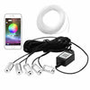 RGB LED Car Strip Light Interior Kit Fiber Optic Ambient Atmosphere Light Bulbs