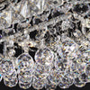 Crystal LED Modern Ceiling Chandelier Lamp Pendant Light Flush Mount Living Room