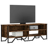 TV Cabinet Smoked Oak 122x34x41 cm Engineered Wood HOT