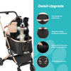 3 in 1 Dog Stroller Pet Puppy Pram Pushchair Travel Cart Buggy Carrier 4 Wheels