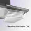 COMFEE' 60/90 cm Extractor Hood Wall Mounted Range Hood with LED&Carbon Filters