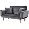 Small Sofa Bed Sleeper Recliner Loveseat Couch Sofabed 2 Seater Kids Sofa Grey