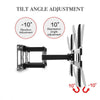 Full Motion TV Wall Bracket Mount For 32 40 43 46 49 50 55 58 60 65 70" Inch