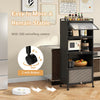 5-Tier Kitchen Baker’s Rack Mobile Microwave Stand Kitchen Storage Cabinet