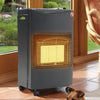 4.2kw Gas Heater Free Standing Butane Gas Heater with wheel + Hose and Regulator