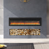 50" Large Fireplace Heater Electric Free Standing/Wall Mounted Insert Fire Place