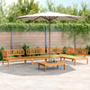 5 Piece Garden Pallet Sofa Set Solid Wood Acacia K2D3