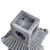 Solar Power Water Fountain Garden Water Feature with LED Light Indoor Outdoor