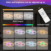 Dimmable LED Ceiling Fan Light Living Room Chandelier Lamp With Remote Control
