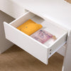 Dressing Table With 2 Drawers 9 LED Bulbs Mirror Vanity Bedroom Tables Desk
