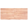 BaraSh Wall Shelf Brown 140x60x(2-6) Treated Solid Wood Oak,Wall Shelves, W7K7