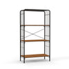 4-Tier Bookshelf Open-Back Storage Shelf Home Freestanding Display Rack