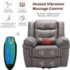 Power Lift Recliner Electric Massage Heating Chair Living Room Armchair Grey