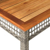 Garden Table Outdoor Table Patio Dining Table Poly Rattan Acacia Wood