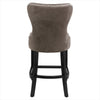 Velvet Button Wing Back Bar Stool Kitchen Pub Studd Breakfast Dining Chair Seat