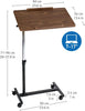 Tatkraft Mobile Laptop Desk Overbed Table 360° Tilt Adjustable Height 17" PCs