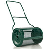 76L Metal Mesh Roller Compost Spreader Peat Moss Spreader Top Soil Seed Spreader