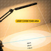 LED Desk Light Dimmable Eye-Caring Desk Lamp With Adjustable Swing Arm USB Kxzep