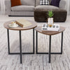 Nest Of 2 Nested Nesting Tables Side End Coffee Table Metal/MDF for Living Room