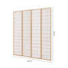 Japanese Style Room Divider Privacy Screen Natural Wooden Frame Non-Woven Fabric