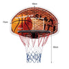 Wall Mounted Basketball Hoop Backboard Set Indoor Outdoor Basketball Rim 42cm