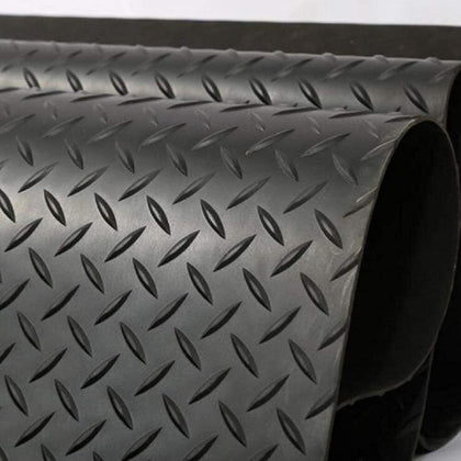 3MM Rubber Flooring Matting Heavy Duty Mat Anti Slip Garage Checker 1M wide