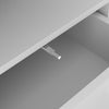 Modern TV Stand Storage Cabinet Unit High Gloss White with LED Lights 2 Drawers