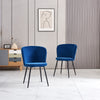 Dining Chairs Set of 2/4 Velvet Kitchen Chairs with Metal Legs