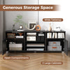 TV Stand Media Console Table Modern Entertainment Center for 65 inch TV Black