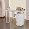 Manicure Table Nail Station Art Salon Beauty Bar Technician Desk Storage Drawers