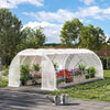 6 x 3 x 2 m Walk in Garden Polytunnel Greenhouse Outdoor Steel Frame Grow House
