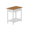 Slim Narrow Side Table Wood Night Stand Bedside Drawer Cabinet Shelf Living Room
